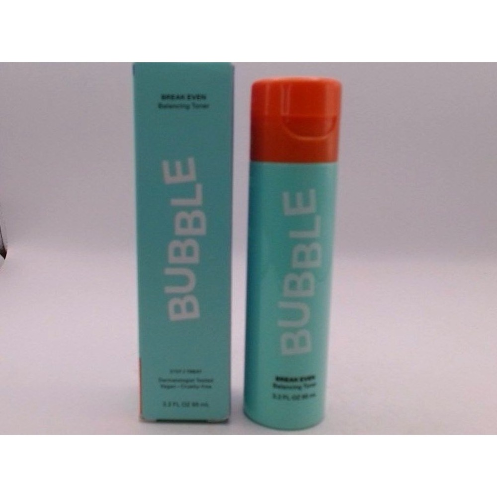 Bubble Skincare - Break Even Balancing Toner, 3.2 Fl Oz, BRAND NEW IN BOX